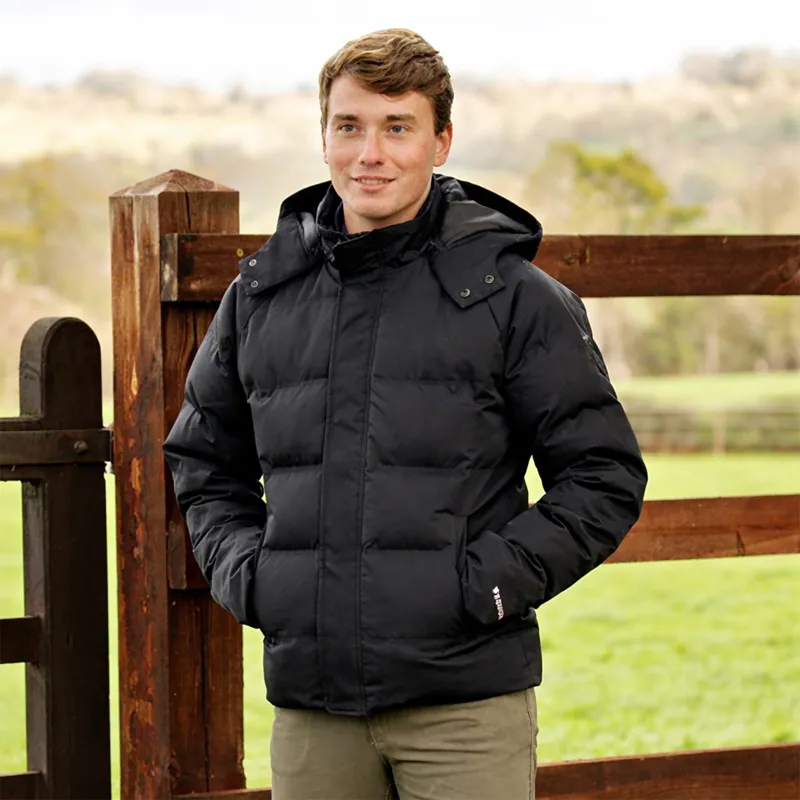 EQUIDRY Tor Mens Waterproof Puffer Jacket - Black