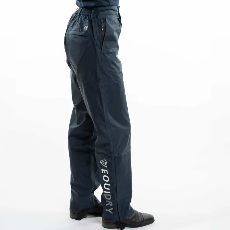 EQUIDRY Fleece Lined Womens Waterproof Pants - Blue-2