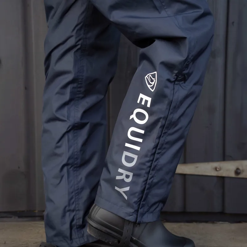 EQUIDRY Fleece Lined Womens Waterproof Pants - Blue-5