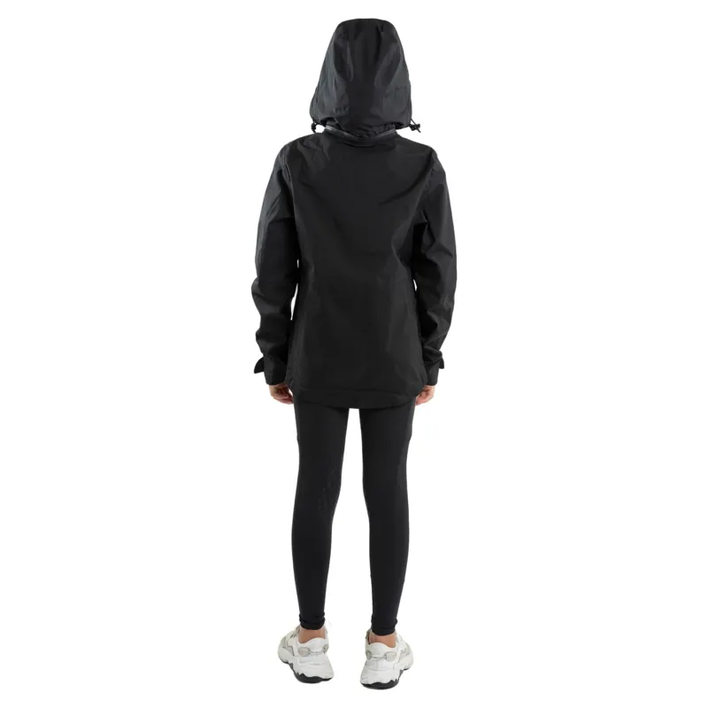 EQUIDRY Varsha Junior Girls Waterproof Jacket - Black-5