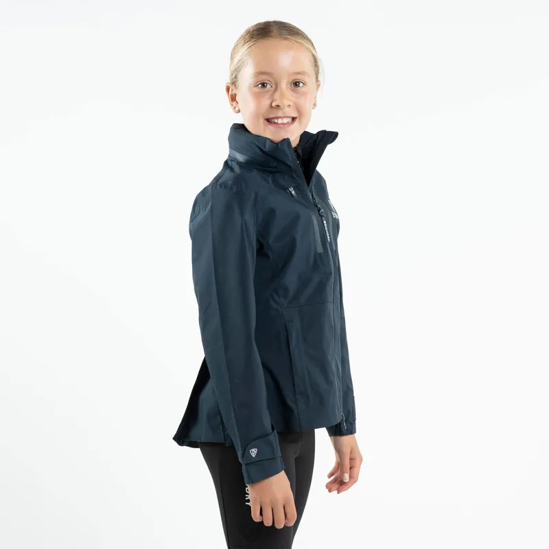 Equidry Varsha Junior Girls Waterproof Jacket - Navy-5