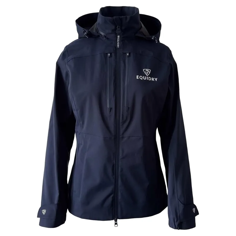 EQUIDRY Varsha Women's Waterproof Riding Jacket - Navy-5