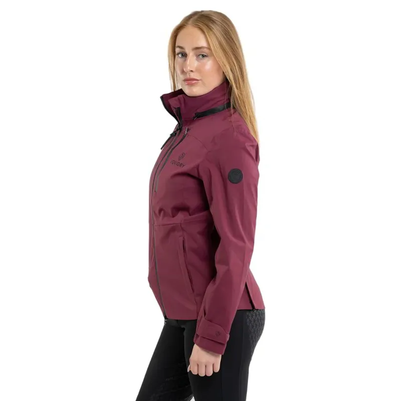 EQUIDRY Varsha Women's Waterproof Riding Jacket - Plum-3