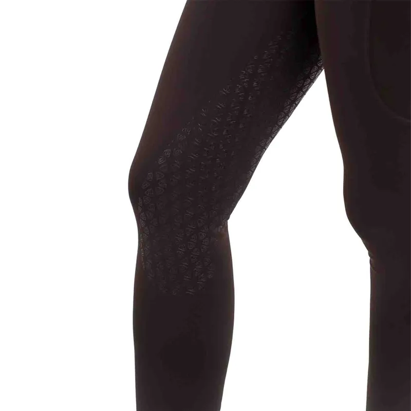 Equidry Water Repellent Knee Grip Women's Riding Leggings - Brown/White-7