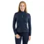 EQUIDRY Water Repellent Women's Zip Up Top - Navy/White