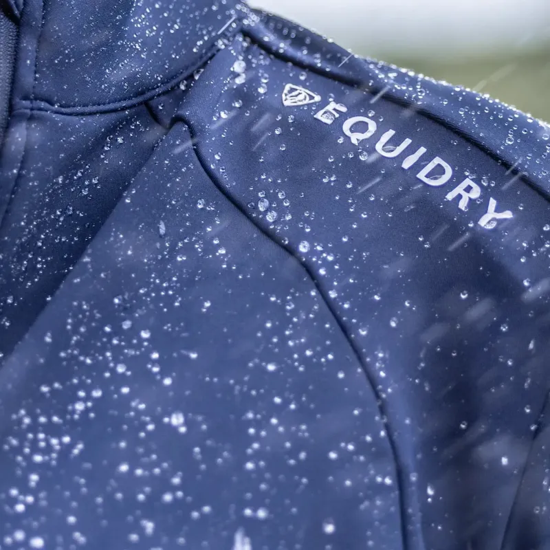 EQUIDRY Water Repellent Women's Zip Up Top - Navy/White-5