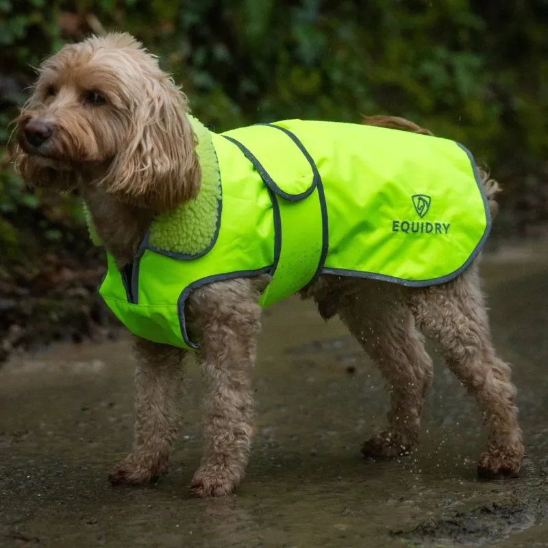 EQUIDRY Waterproof Dog Coat - Hi-Viz Yellow