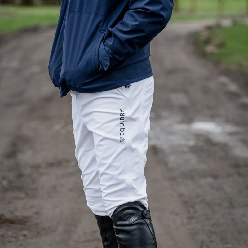 Equidry Waterproof Knee Grip Men's Riding Breeches - White-3