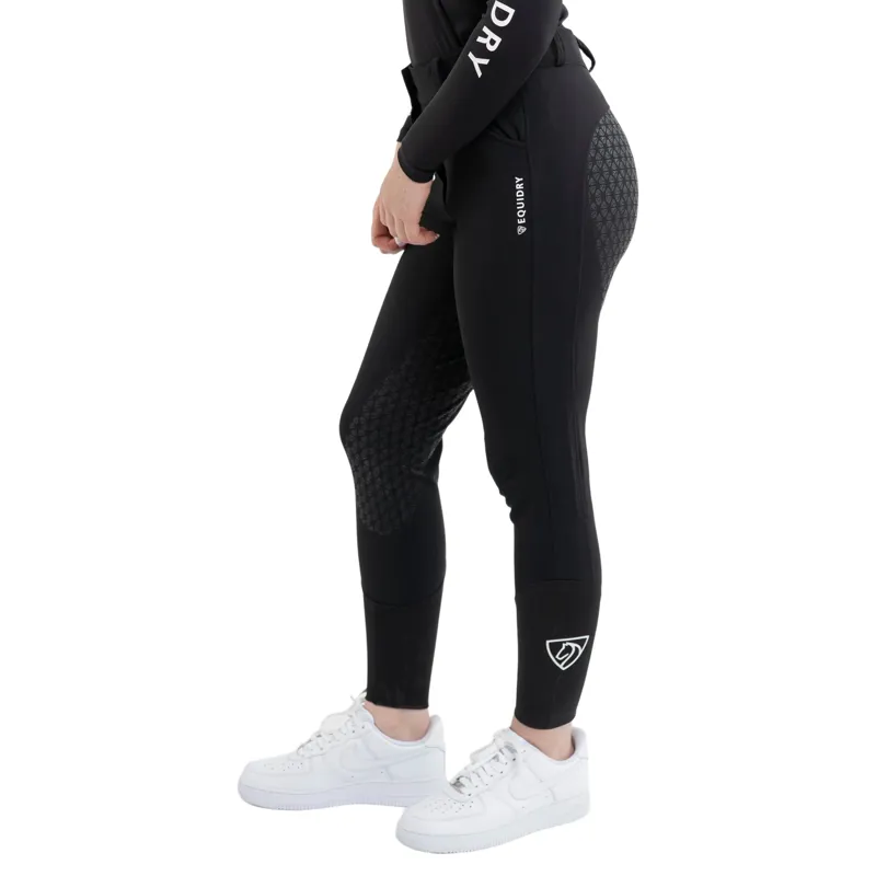 EQUIDRY Womens Waterproof Riding Breeches - Black