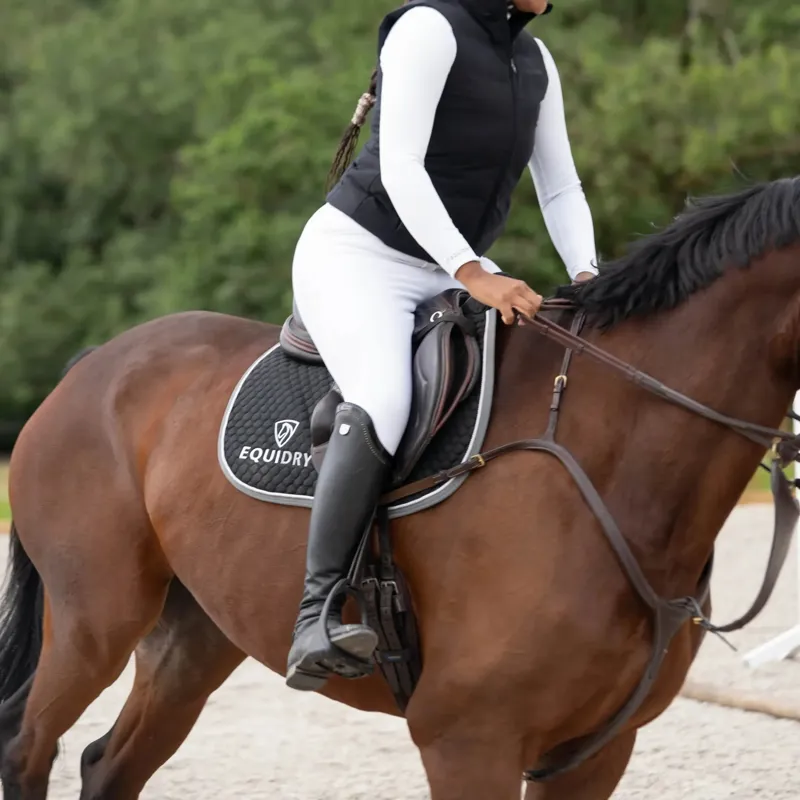 EQUIDRY Women's Waterproof Competition Breeches - White-7