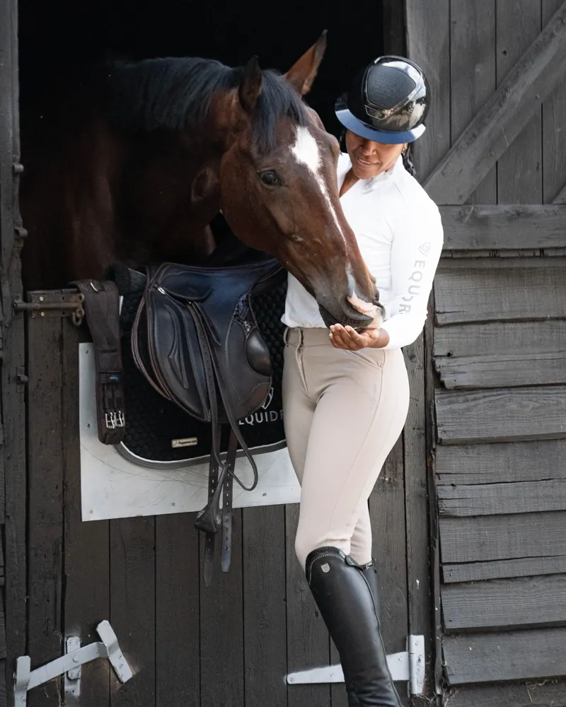 EQUIDRY Women's Waterproof Riding Breeches - Beige-3