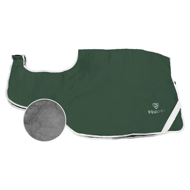 EQUIDRY Waterproof Thick Fleece Lined Exercise Sheet - Black Forest-1