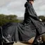 EQUIDRY Waterproof Thick Fleece Lined Exercise Sheet - Black/Grey