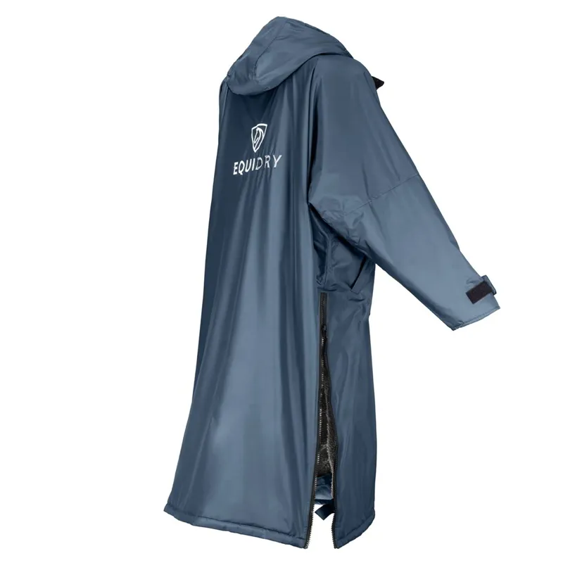 EQUIDRY Original Fleece Lined Waterproof Jacket - Steel Blue/Gray-7