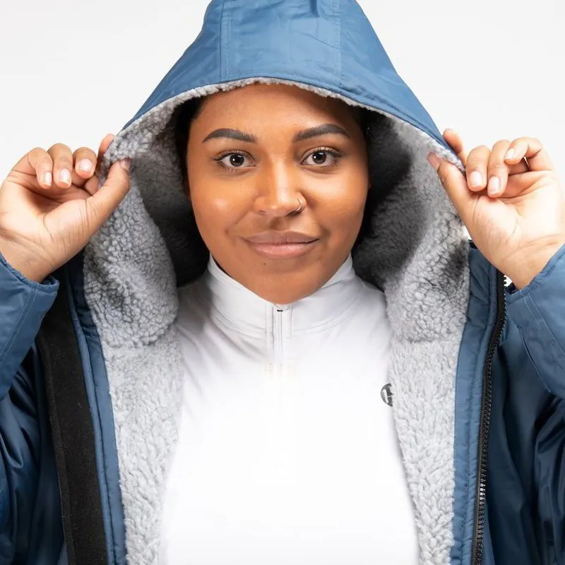 EQUIDRY Original Fleece Lined Waterproof Jacket - Steel Blue/Gray-4
