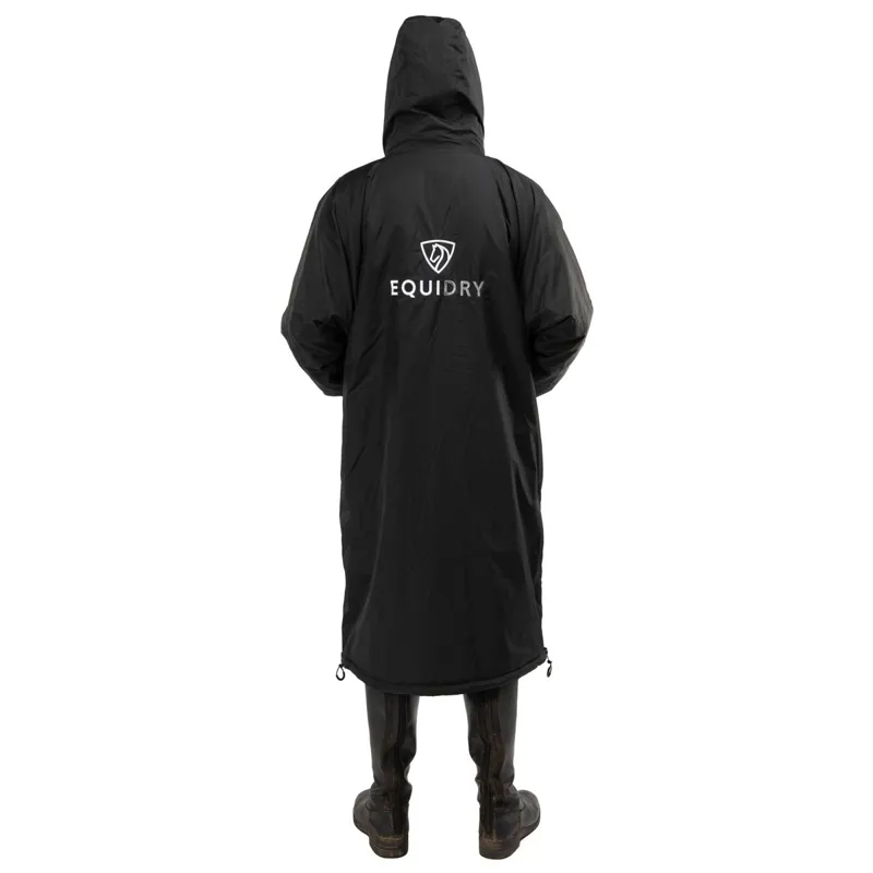 EQUIDRY Original Thick Fleece Lined Junior Jacket - Black/Grey-2