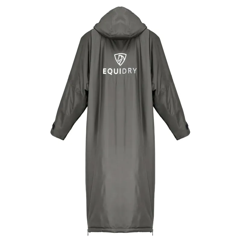 EQUIDRY Original Thick Fleece Lined Youth Jacket - Charcoal/Grey-1