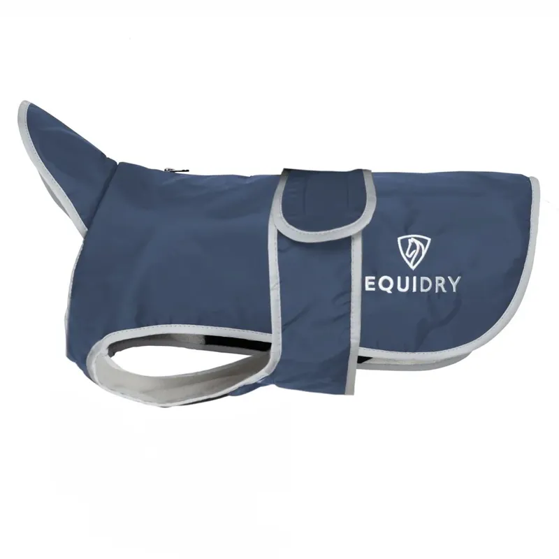 EQUIDRY Waterproof Dog Coat - Steel Blue/Grey-2