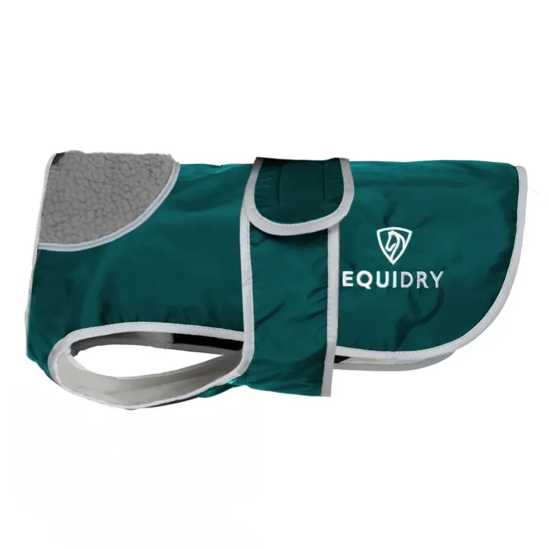 EQUIDRY Waterproof Dog Coat - Teal/Gray-1