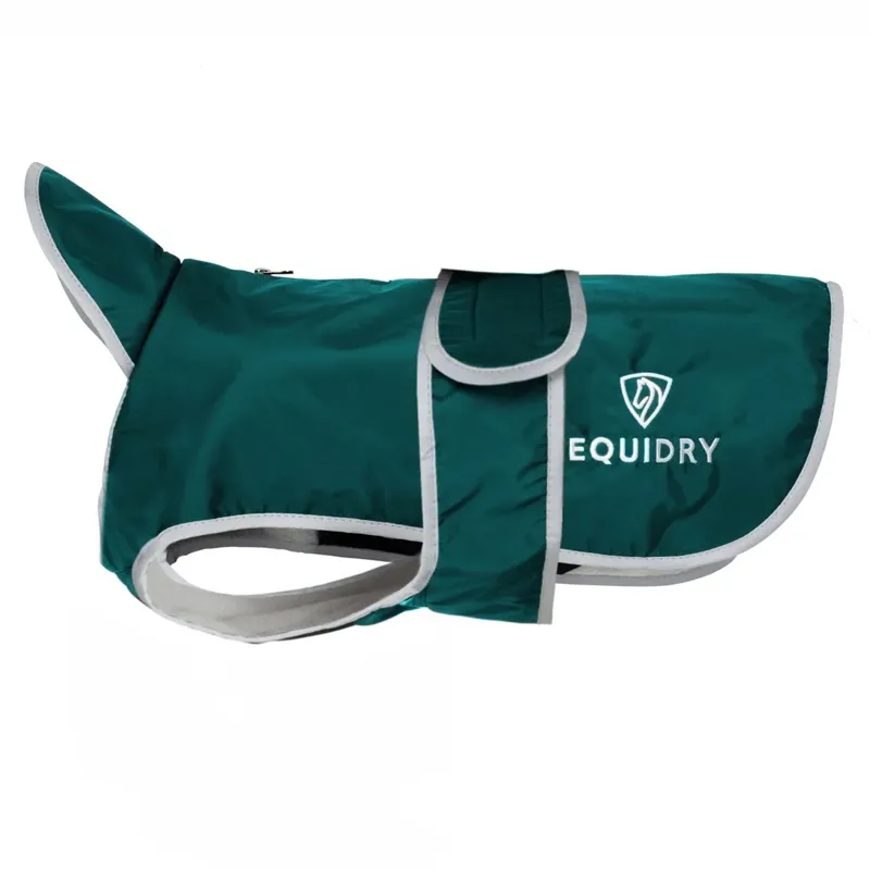 EQUIDRY Waterproof Dog Coat - Teal/Gray-2