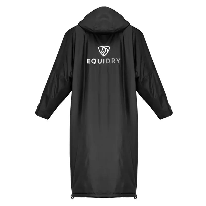EQUIDRY Evolution Thick Fleece Lined Junior Jacket - Black/White/Grey-1