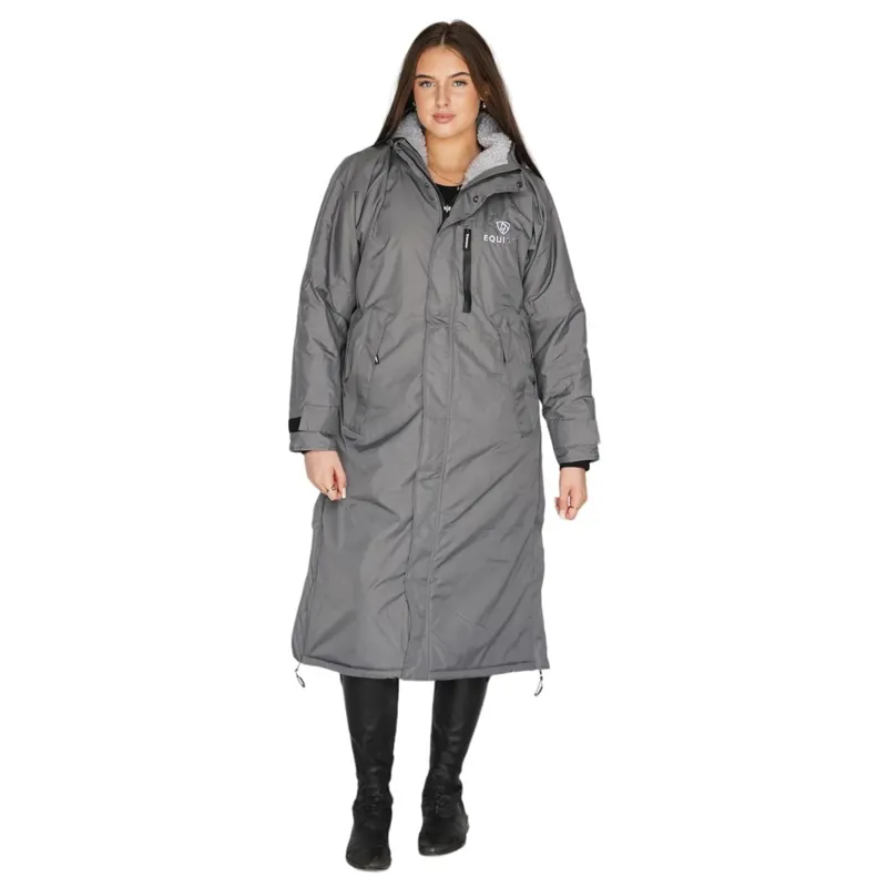 EQUIDRY Evolution Fleece Lined Waterproof Jacket - Charcoal/Grey-4