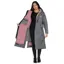 EQUIDRY Evolution Thick Fleece Lined Waterproof Jacket-Charcoal/Pink