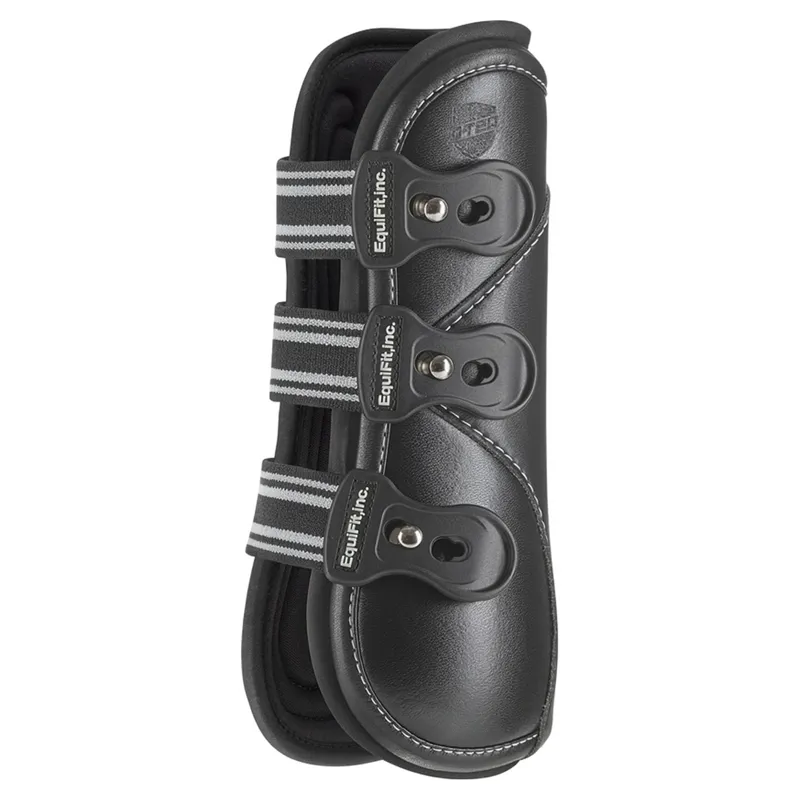 EquiFit D-Teq Front Boots with ImpacTeq Liners - Black/Black