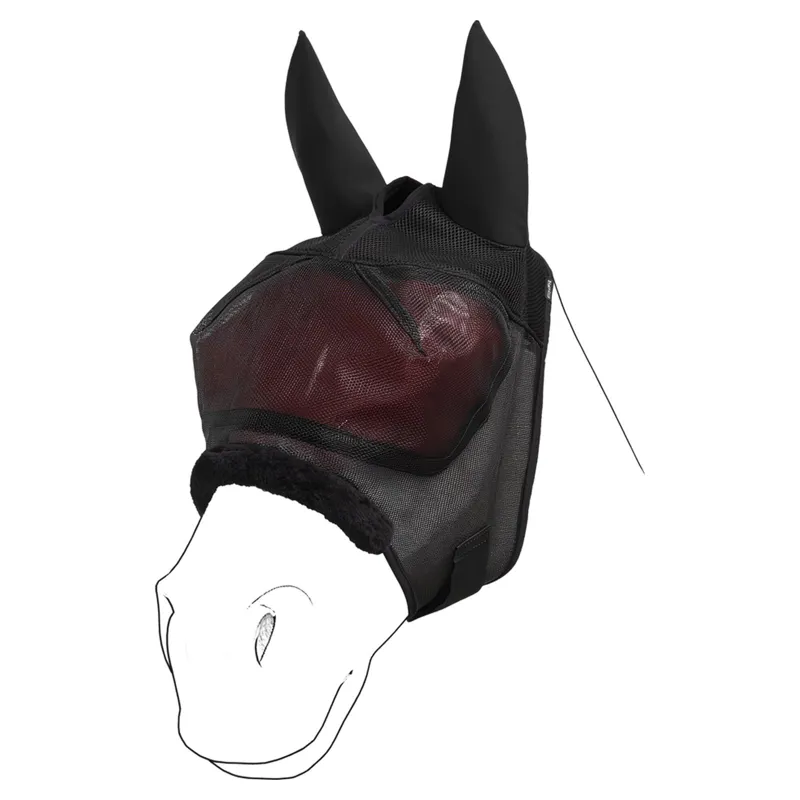 EquiFit EquiLenz 3-in-1 Horse Mask - Black-2