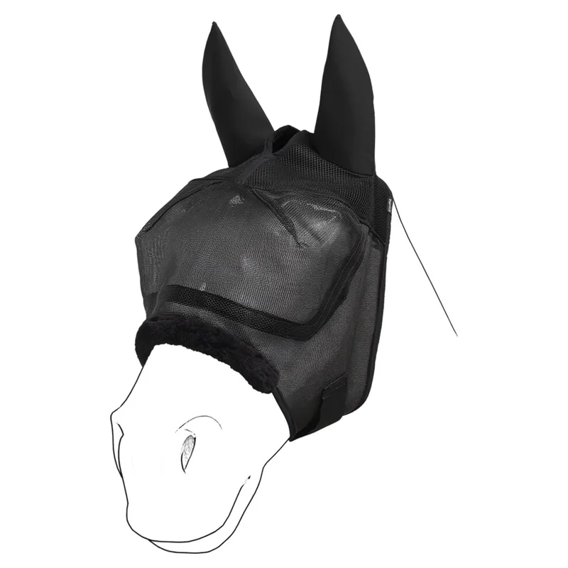 EquiFit EquiLenz 3-in-1 Horse Mask - Black-1