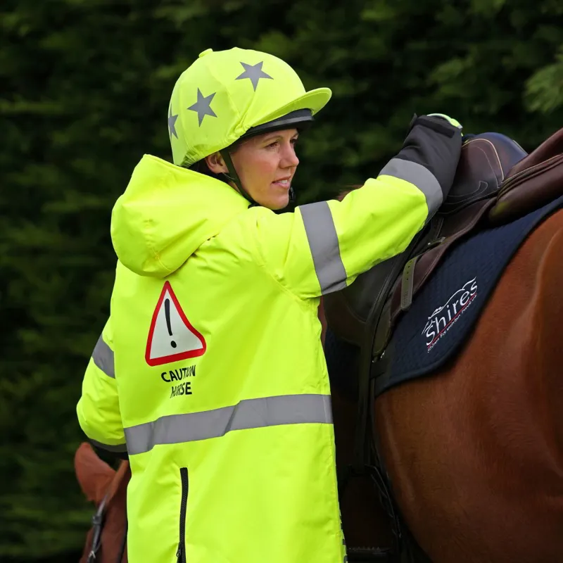 Aubrion EQUI-FLECTOR All Weather Adult Waterproof Robe - Yellow-3