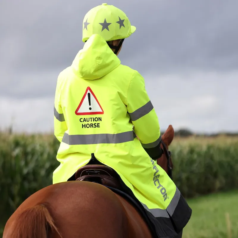 Aubrion EQUI-FLECTOR All Weather Adult Waterproof Robe - Yellow-2