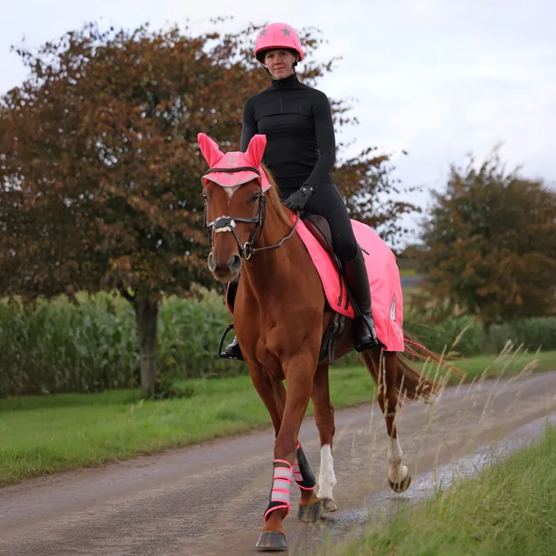 EQUI-FLECTOR Waterproof Quarter Sheet - Pink-2