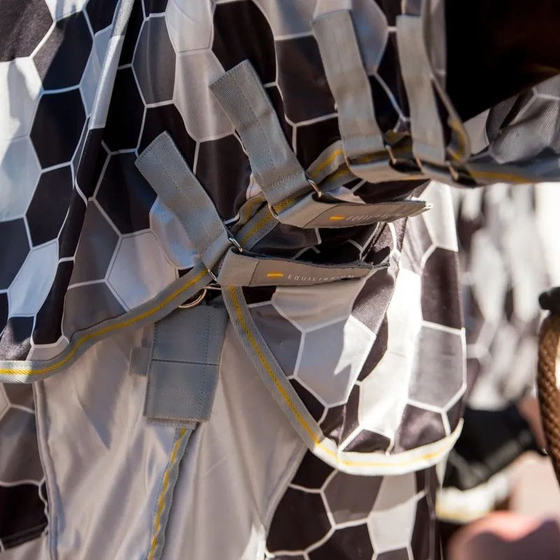 Equilibrium Field Relief Combo Neck Fly Sheet - Hexagon Grey-2