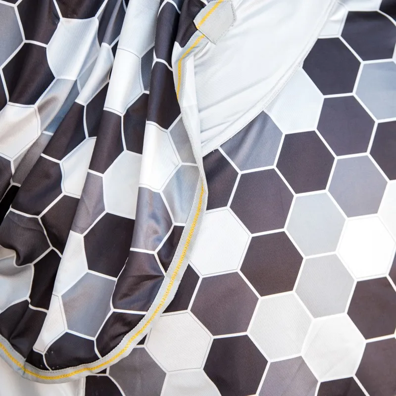 Equilibrium Field Relief Combo Neck Fly Sheet - Hexagon Grey-3