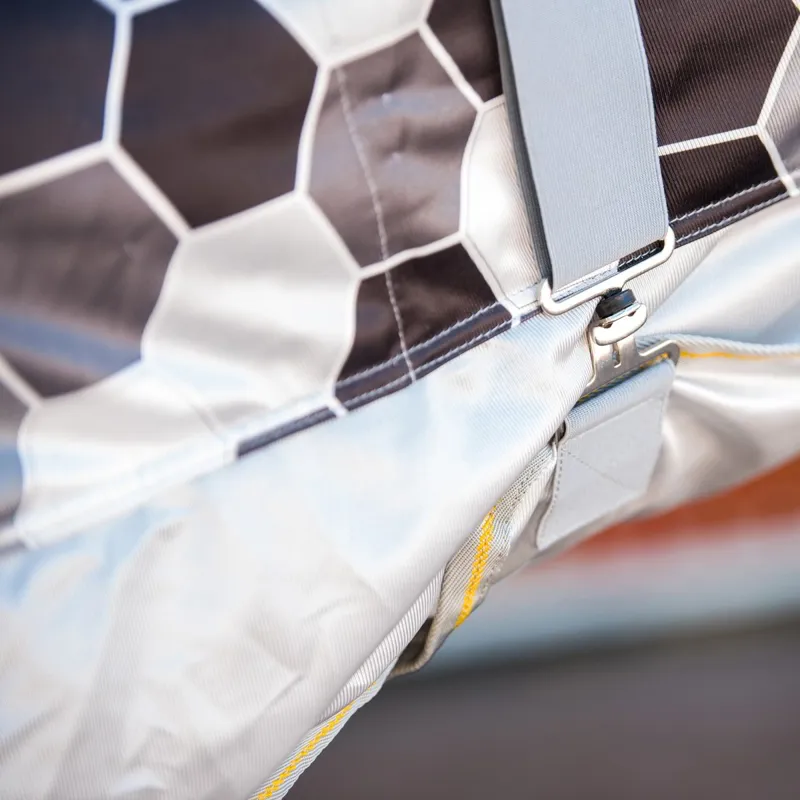 Equilibrium Field Relief Combo Neck Fly Sheet - Hexagon Grey-6