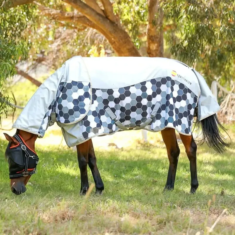 Equilibrium Field Relief Waterproof Detachable Neck Fly Sheet - Grey-1