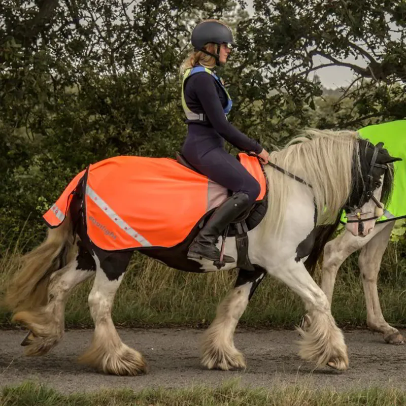 Equi Light Ride On LED Rechargeable High Vis Quarter Sheet - Orange