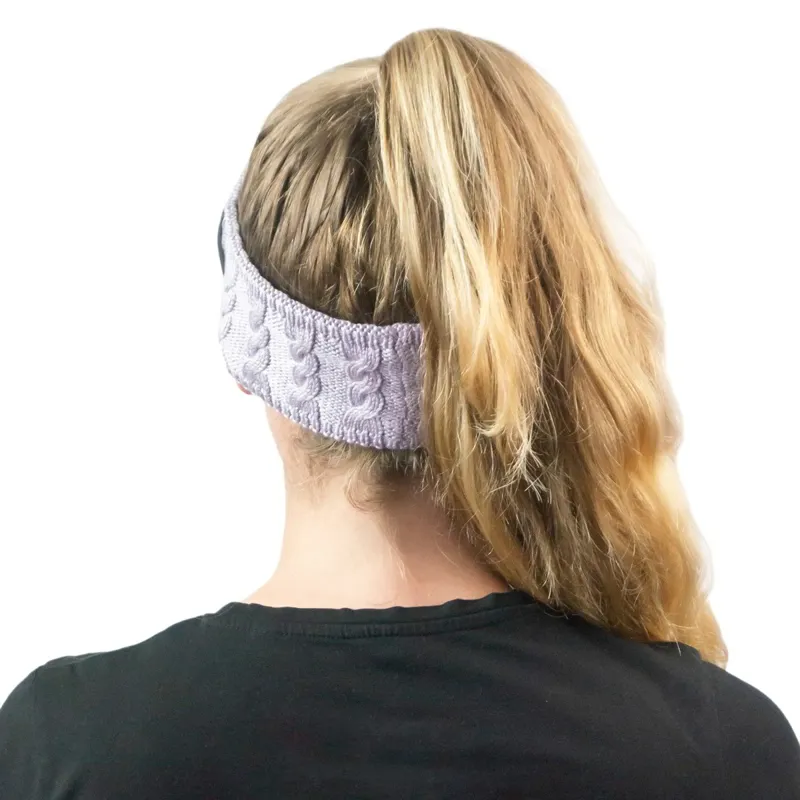 Equi Light Bamboo Head Flashlight Headband - Lilac-3