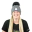Equi Light Flashlight Pom Beanie Hat - Steel Grey