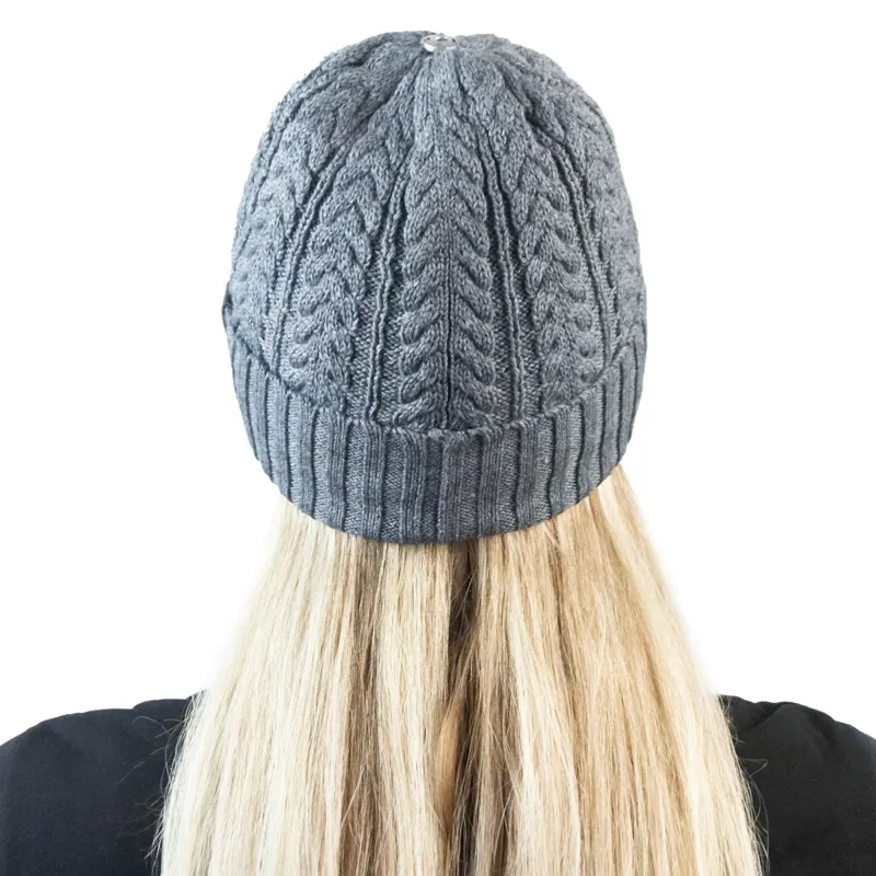Equi Light Flashlight Pom Beanie Hat - Steel Grey-3