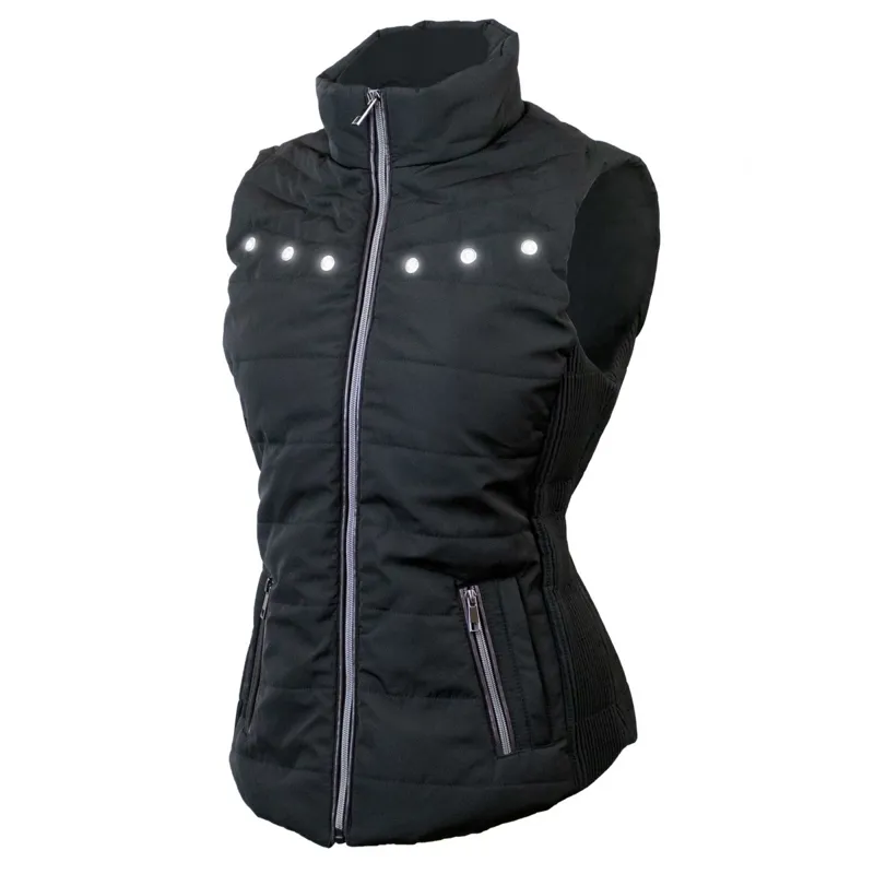 Equi Light Free Style LED Ladies Vest - Black