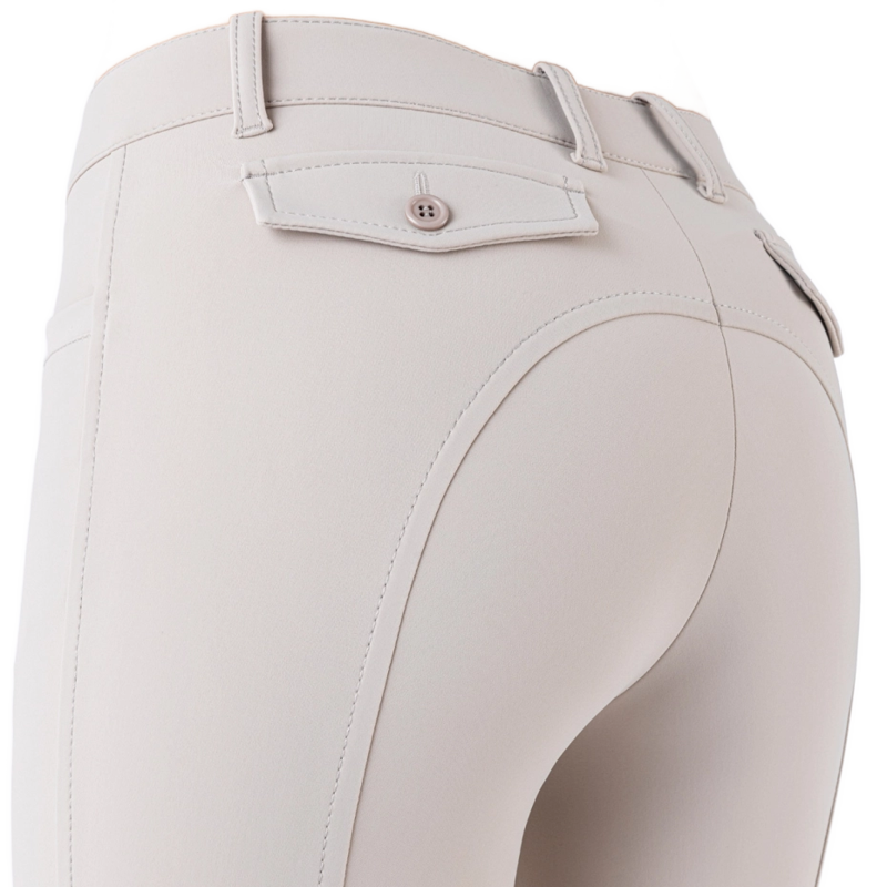 Equiline Atirk B-MOVE Knee Grip Women's Competition Breeches - Beige-4
