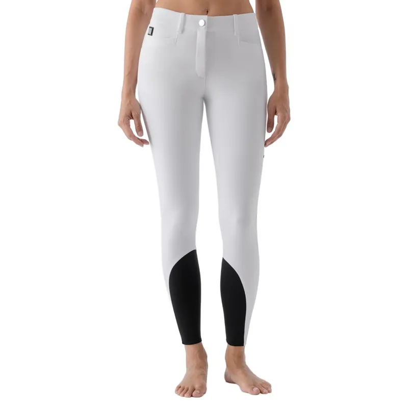 Equiline Atirk B-MOVE Knee Grip Women's Competition Breeches - White