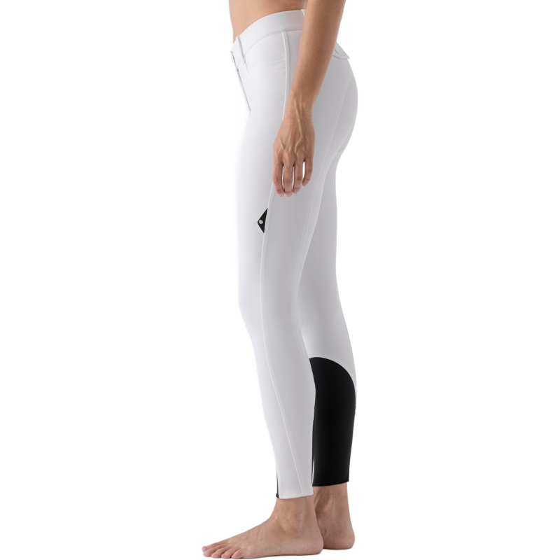 Equiline Atirk B-MOVE Knee Grip Women's Competition Breeches - White-1