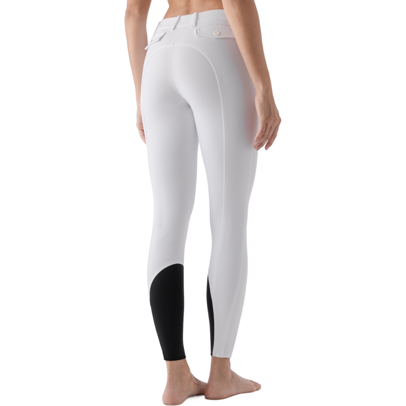 Equiline Atirk B-MOVE Knee Grip Women's Competition Breeches - White-2
