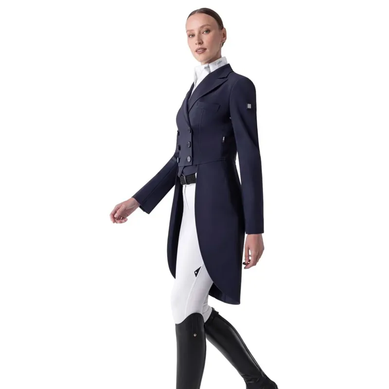 Equiline Aurora Women's Dressage Tails - Blue-1