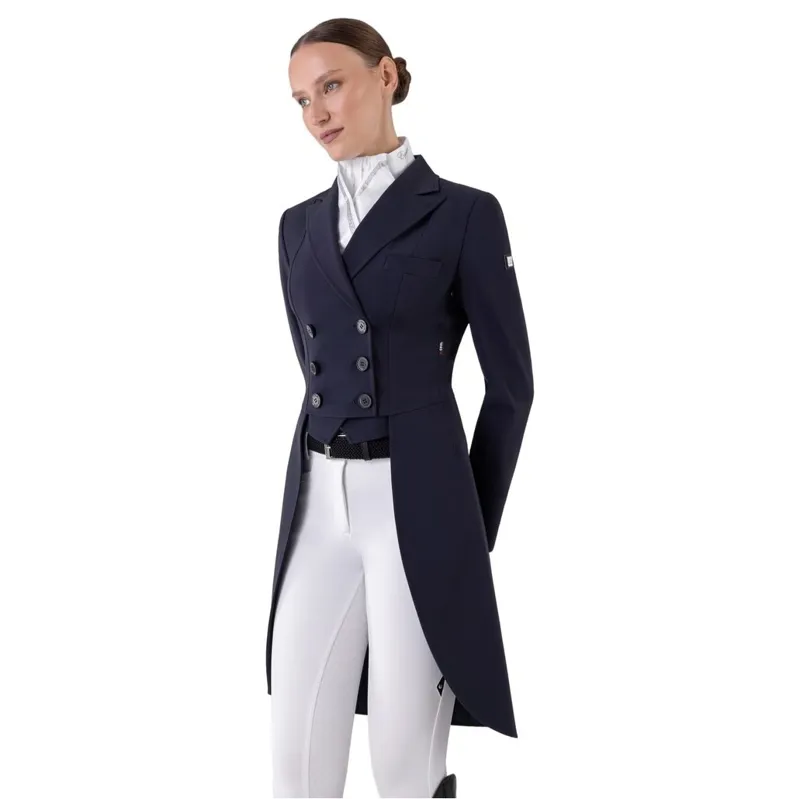 Equiline Aurora Women's Dressage Tails - Blue-7