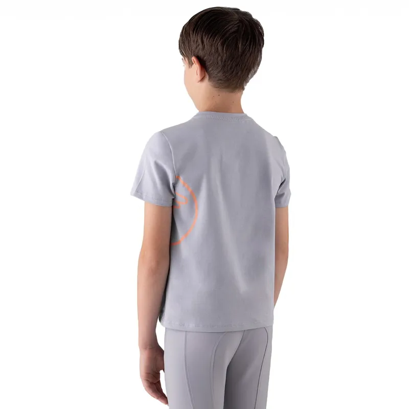 Equiline Besson Boys T-Shirt - Lilac Grey-1