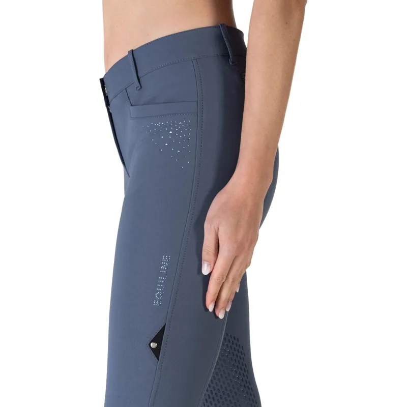 Equiline Eqash Strass Knee Grip Women's Breeches - Avio-1